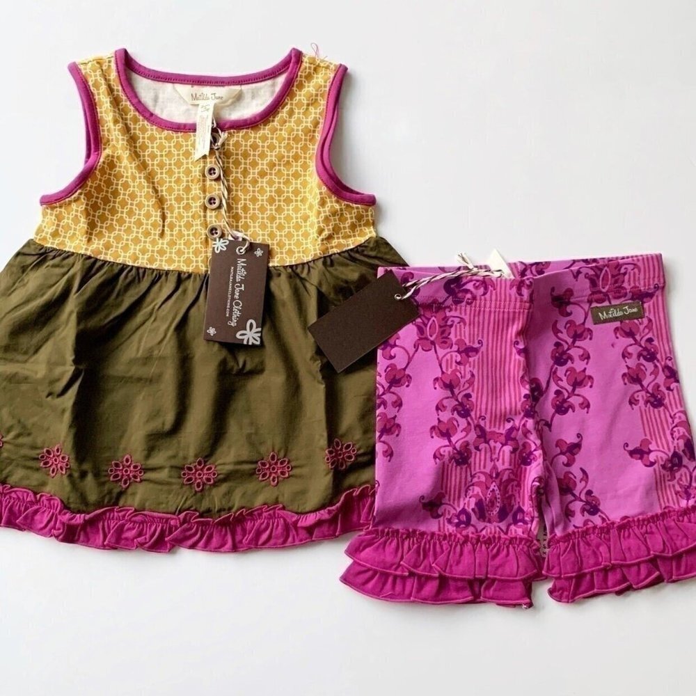 NWT Matilda Jane Girl Outfit Top Shorties 2T 6 Years 10 Years - Picture 2 of 13